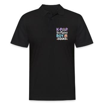 K-Pop Birthday Boy Squad - Men's Polo Shirt - black - Front - Kai (181cm)