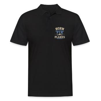 Aeronautical Engineer Aircraft Technology Maintenance - Men's Polo Shirt - black - Front - Kai (181cm)
