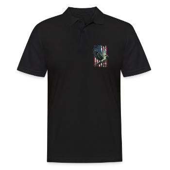 Nanday Conure US Nandaysittich - Männer Poloshirt - Schwarz - Vorne - Kai (181cm)