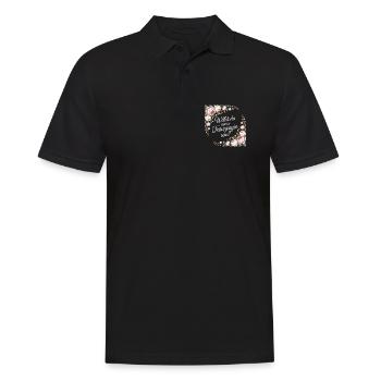 Willst Du Meine Trauzeugin Sein? - Männer Poloshirt - Schwarz - Vorne - Kai (181cm)