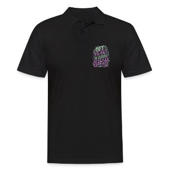 Je pars faire un peu la folie - Polo Homme - noir - Devant - Kai (181cm)