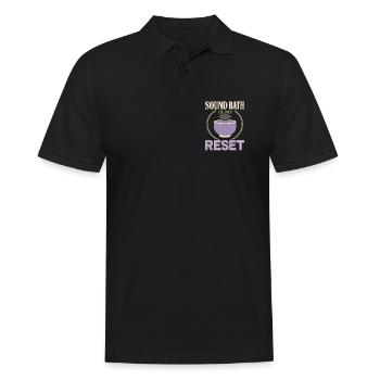Cadeau du bol chantant Klangbad Klangheilung - Polo Homme - noir - Devant - Kai (181cm)