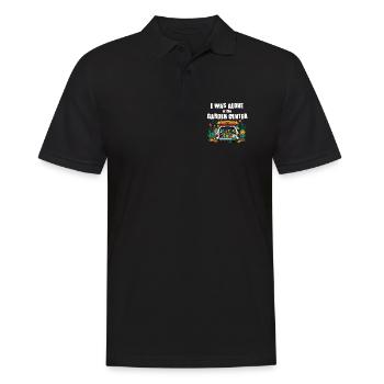 Lustige Gartenarbeit-spaßmütter - Männer Poloshirt - Schwarz - Vorne - Kai (181cm)