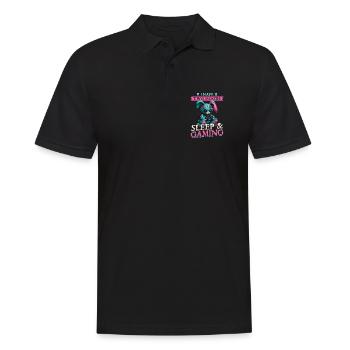 Pastel Goth Soft Goth Gaming Gamer - Männer Poloshirt - Schwarz - Vorne - Kai (181cm)