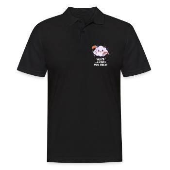 Fallschirmspringen Alles Liebe Von Oben - Männer Poloshirt - Schwarz - Vorne - Kai (181cm)