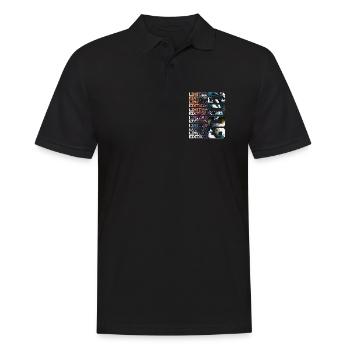 WELTRAUM 17 JAHRE 2009 ASTRONAUT 17. GEBURTSTAG - Männer Poloshirt - Schwarz - Vorne - Kai (181cm)