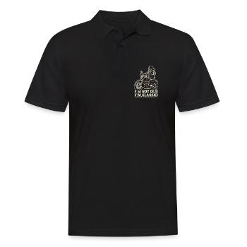 Je ne suis pas vieux, je suis du classique | Biker | Moto - Polo Homme - noir - Devant - Kai (181cm)