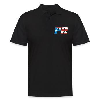 Puerto Rico Flagge Land Nationalität Pr Boricua - Männer Poloshirt - Schwarz - Vorne - Kai (181cm)