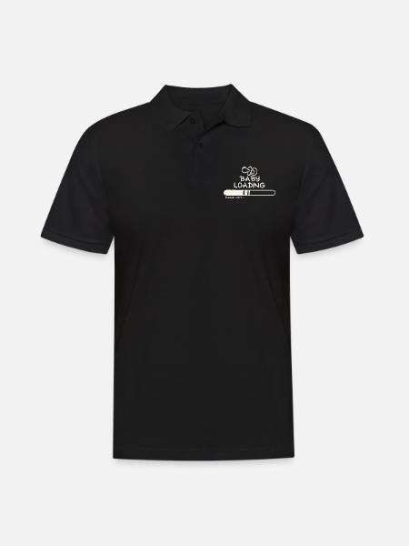 baby loading - pregnancy - Men's Polo Shirt - black