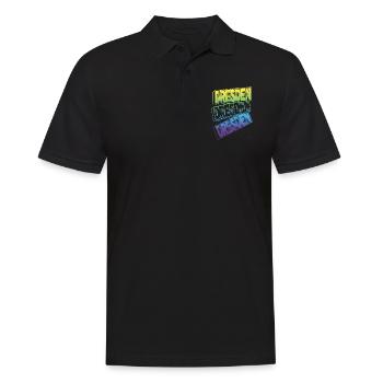 Dresden Germany City Font Skyline Home - Men's Polo Shirt - black - Front - Kai (181cm)