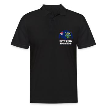 Îles Pitcairn - Polo Homme - noir - Devant - Kai (181cm)