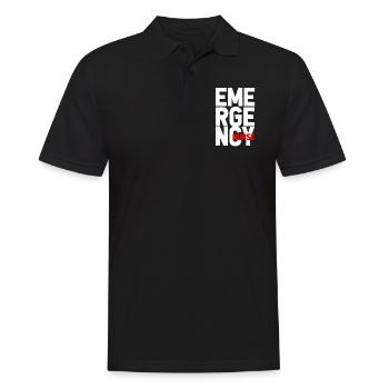 Emergency room nurse nursing - Men's Polo Shirt - black - Front - Kai (181cm)