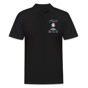 Licorne pétrante Majeur Licorne Xmas - Polo Homme - noir - Devant - Kai (181cm)