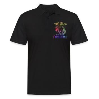 Water Surfing Surf Surf Surf surfeur surf - Polo Homme - noir - Devant - Kai (181cm)