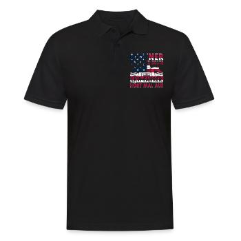 Kraftfahrer Pensionist Fernfahrer Rentner Opa LKW- - Männer Poloshirt - Schwarz - Vorne - Kai (181cm)