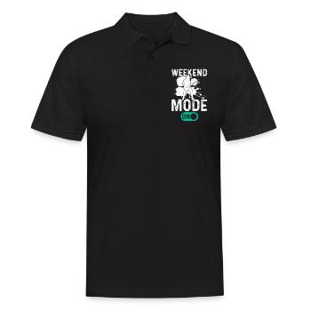 Bass Guitarist Bass Guitar Player - Weekend Mode O - Männer Poloshirt - Schwarz - Vorne - Kai (181cm)