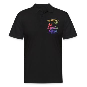 The Fastest Santa Claus Ever - Christmas Drone Pil - Men's Polo Shirt - black - Front - Kai (181cm)