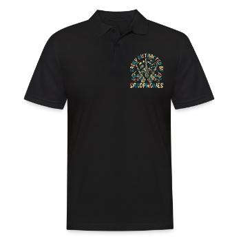 Facilement distrait par les saxophones - Saxophone Musici - Polo Homme - noir - Devant - Kai (181cm)