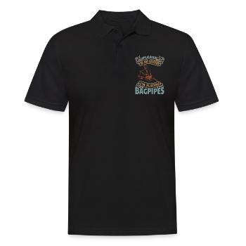 Please Do Not Disturb I'm Playing Bagpipes - Bagpi - Men's Polo Shirt - black - Front - Kai (181cm)