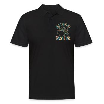 Une journée sans jouer de la batterie dont je n’ai aucune idée - Drumm - Polo Homme - noir - Devant - Kai (181cm)
