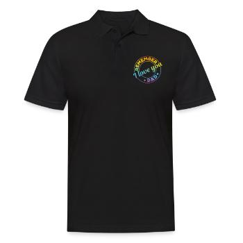Remember I Love You Dad - Happy Father's Day - Men's Polo Shirt - black - Front - Kai (181cm)