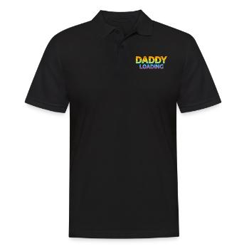 Idées amusantes pour la fête des pères - Daddy Loading - Polo Homme - noir - Devant - Kai (181cm)