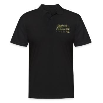Funny Father's Day Ideas - Most Intelligent Daddy - Men's Polo Shirt - black - Front - Kai (181cm)