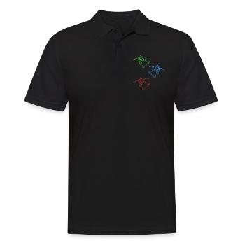 Skateboarding Silhouette Skatepark Skateboarder Si - Männer Poloshirt - Schwarz - Vorne - Kai (181cm)
