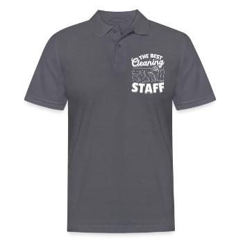 Le meilleur personnel de nettoyage - House Cleaner Housekeepe - Polo Homme - charbon - Devant - Nico (186cm)