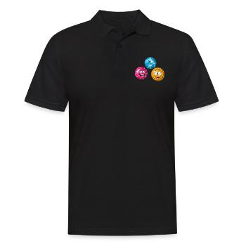 Boules de pétanque drôles - Joueur de pétanque Boccia drôle - Polo Homme - noir - Devant - Kai (181cm)