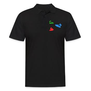 Silhouette de jet ski Silhouette de jet ski Jet ski - Polo Homme - noir - Devant - Kai (181cm)