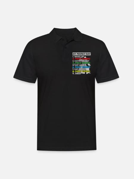 Kendo Wrestler Kendo Fighter - Kendo Day Plan - Men's Polo Shirt - black