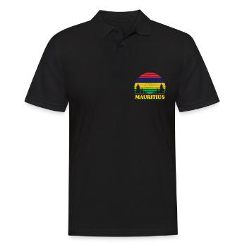 Mauritius - Men's Polo Shirt - black - Front - Kai (181cm)