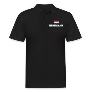 Pays-Bas Pays-Bas Hollande drapeau cadeau - Polo Homme - noir - Devant - Kai (181cm)