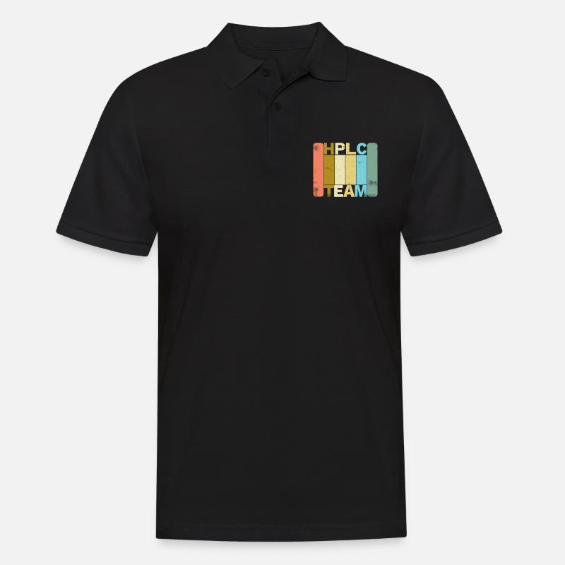 HPLC Chromatography Retro - Men's Polo Shirt - black