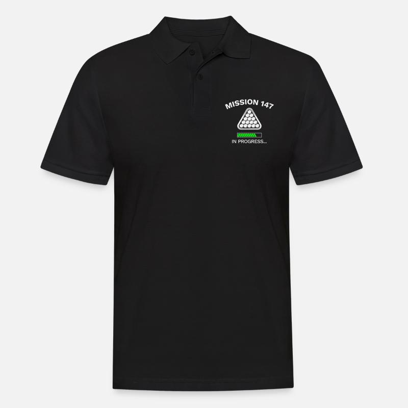 Snooker Frame 147 Maximum In Progress Geschenk - Männer Poloshirt - Schwarz