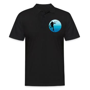 Kitesurf Kiteboard Kiteboarder Kitesurf - Polo Homme - noir - Devant - Kai (181cm)