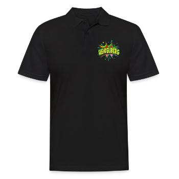 Heidelberg Deutschland Stadt Pop Art Comic Kunst - Männer Poloshirt - Schwarz - Vorne - Kai (181cm)