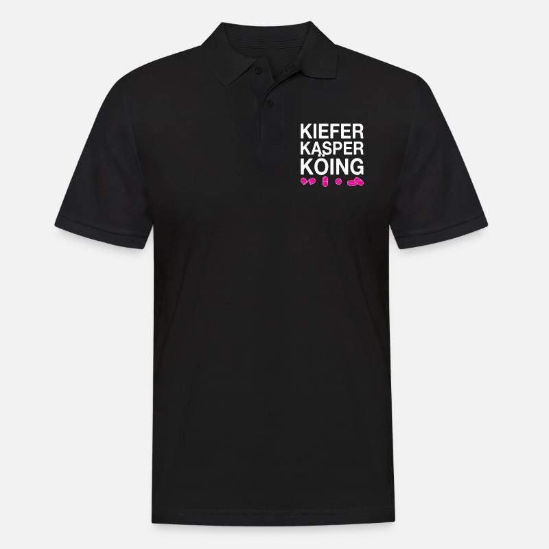 Techno party feiern Spruch - Männer Poloshirt - Schwarz