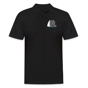 Sail almost live show - Men's Polo Shirt - black - Front - Kai (181cm)