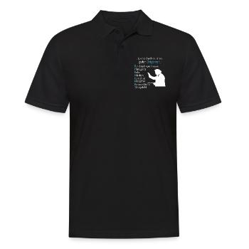 Eigenschaften eines Dirigenten Chorleiter Chor - Männer Poloshirt - Schwarz - Vorne - Kai (181cm)