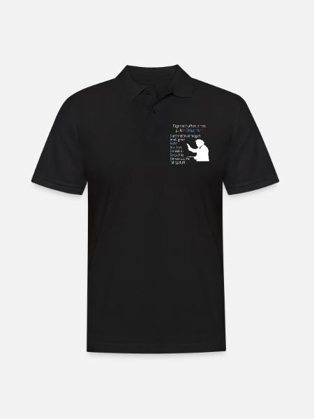 Eigenschaften eines Dirigenten Chor Chorsingen - Männer Poloshirt - Schwarz