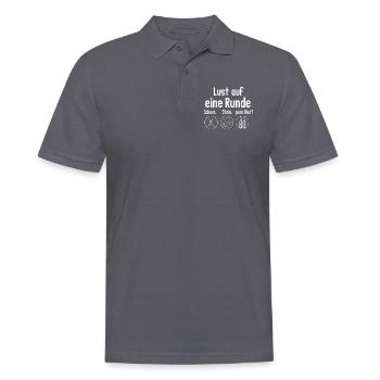 blockedName - Männer Poloshirt - Anthrazit - Vorne - Nico (186cm)