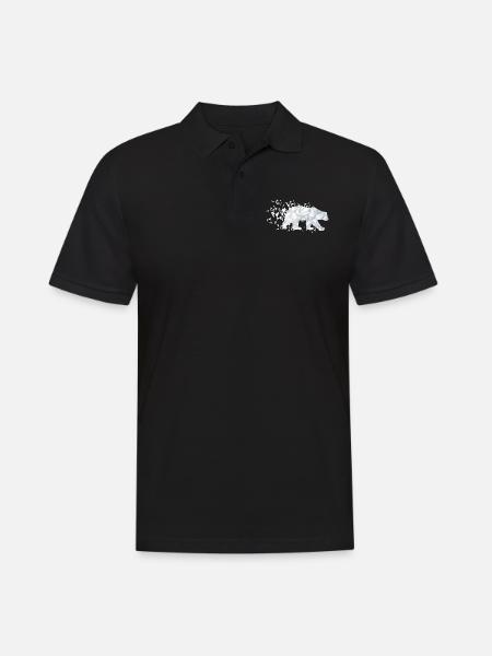 Climat de l'ours polaire - Polo Homme - noir