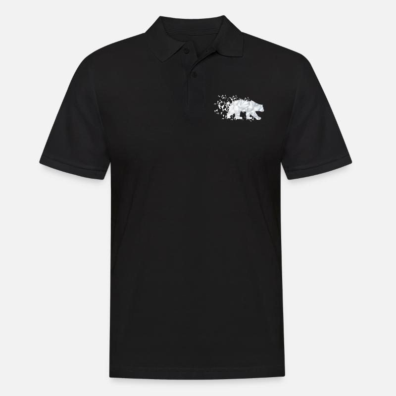 Polar bear environment climate - Men's Polo Shirt - black