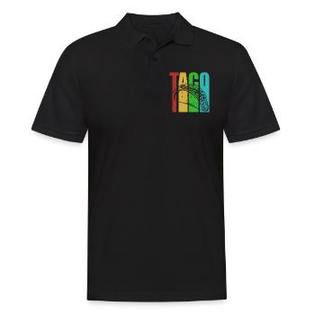 Taco - Männer Poloshirt - Schwarz - Vorne - Kai (181cm)