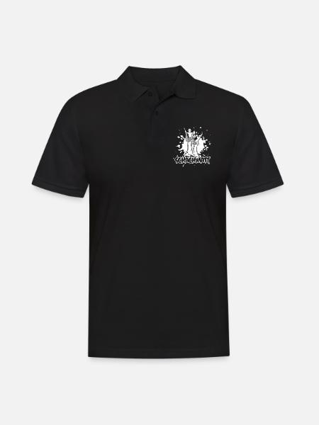 Schachmatt Schach Schachbrett Freizeit Strategie - Männer Poloshirt - Schwarz