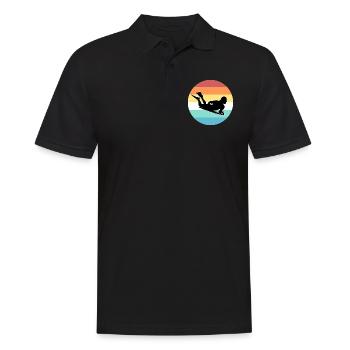 Bodyboarding - Men's Polo Shirt - black - Front - Kai (181cm)