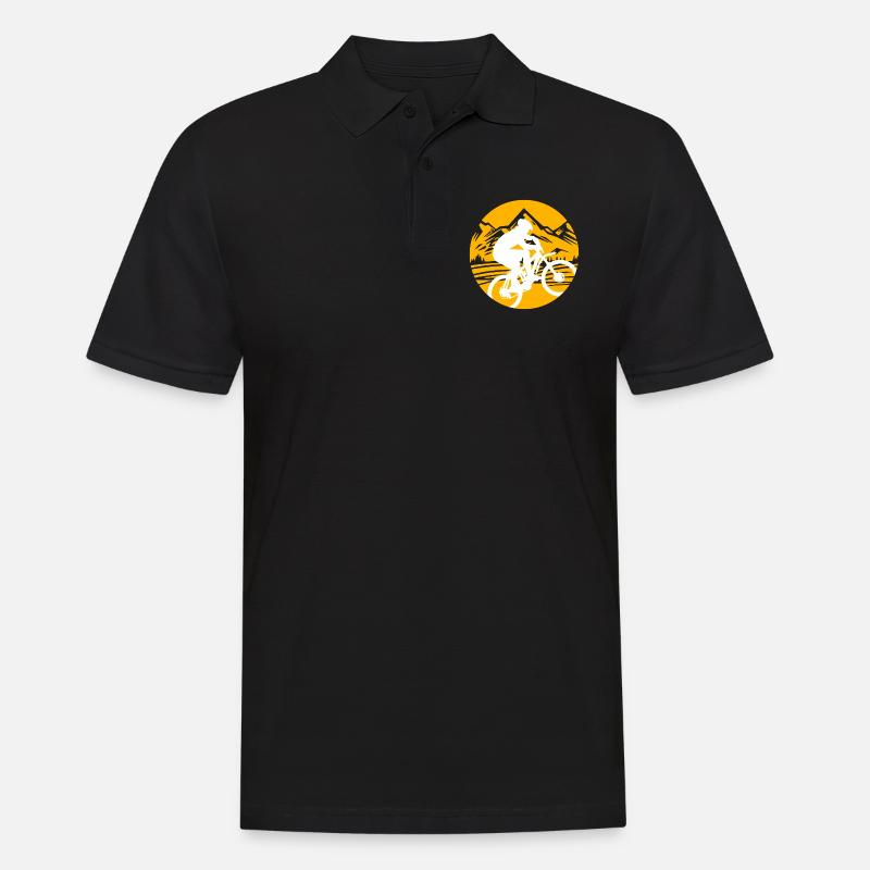 Fahrrad - Männer Poloshirt - Schwarz