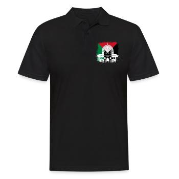 Palestine Mosque Jerusalem Flag Flag Israel - Men's Polo Shirt - black - Front - Kai (181cm)